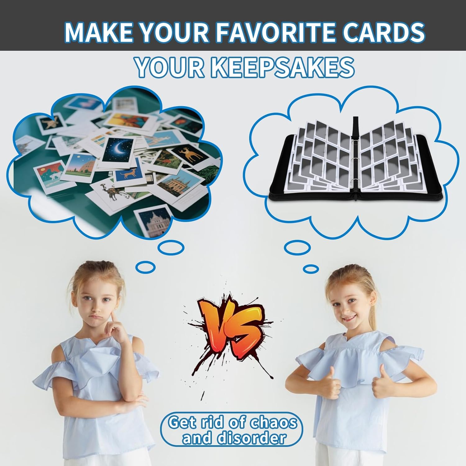 Trading Card Binder 9 Pocket, 900 Pockets Card Holder with 50 Removable Sleeves for Game Cards,Premium Card Book, Game Cards & Sports Cards