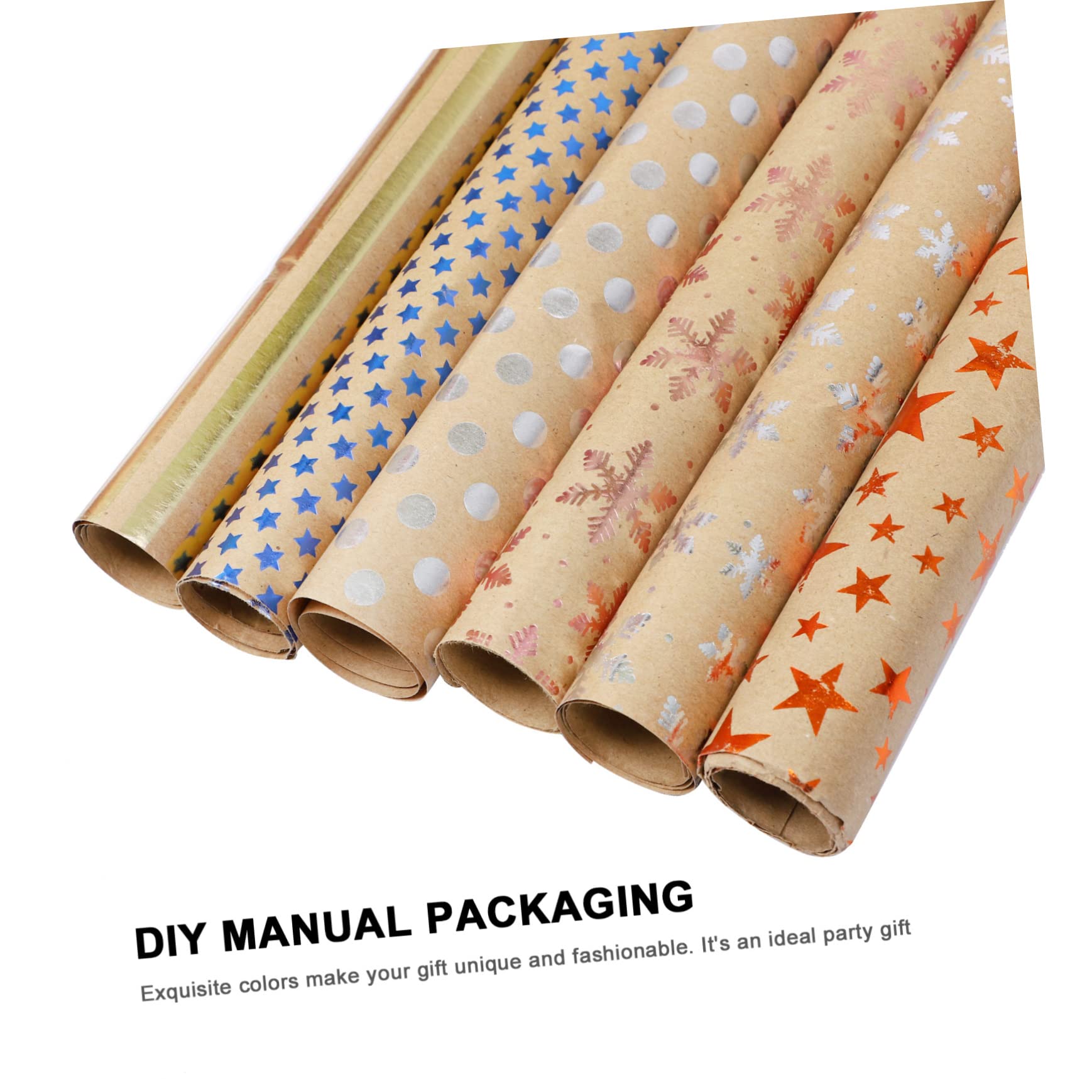 minkissy 12stücke Bronzing Geschenkpapier Bögen Kreative Buchumschläge Hochwertige Verpackungsmaterialien Für Geschenkpapiere Für Weihnachten Und Anlässe Vielseitig Einsetzbar