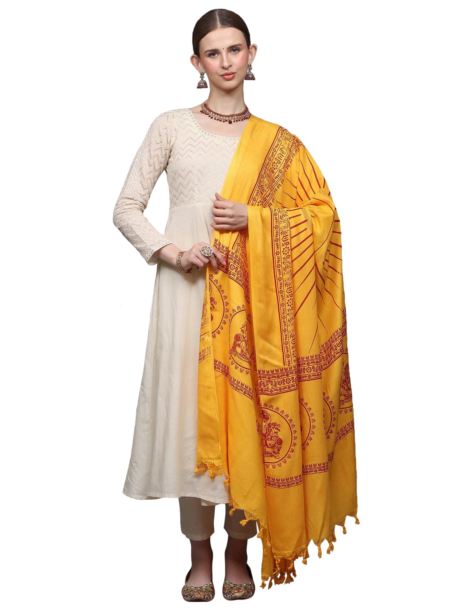 Exotic India Lord Ganesha Hindu Prayer Shawl
