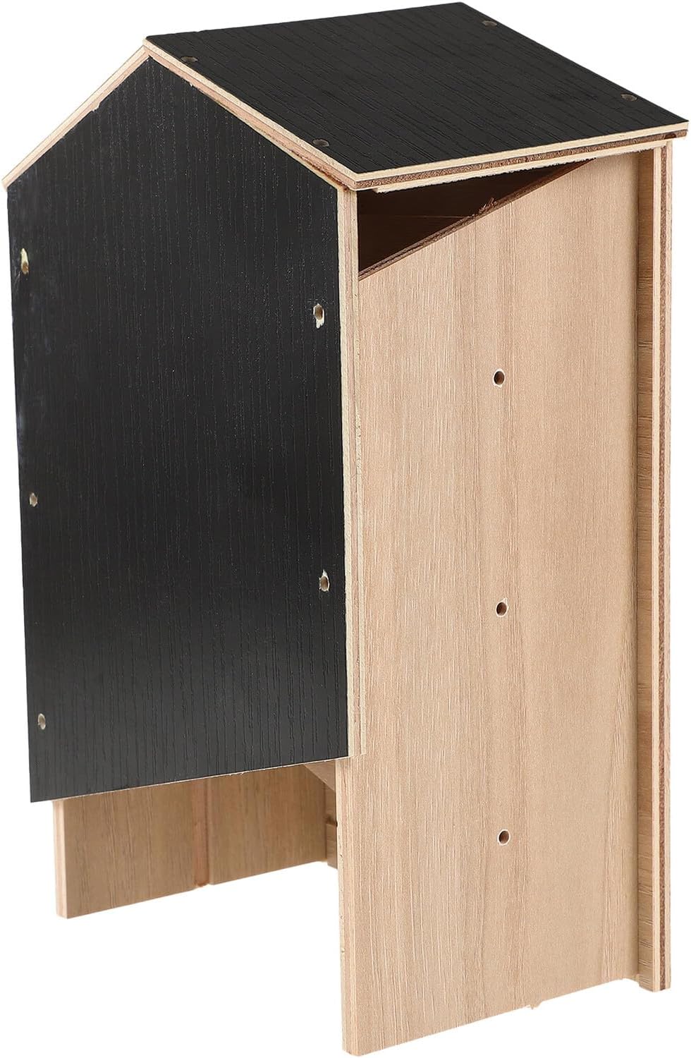 LIOOBO Wooden Double-Layer Bat House Backyard Refuge Outdoor Bat Box for Garden Patio Handmade with Weather-Resistant Design