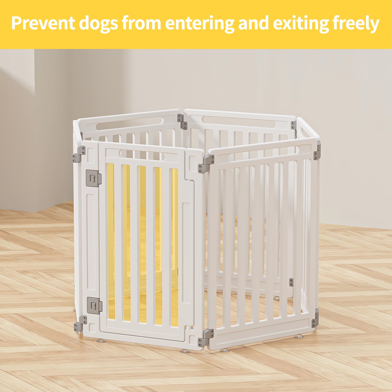 Amazon | ペットプレイサークル 折りたたみ式ゲート 犬用 重い