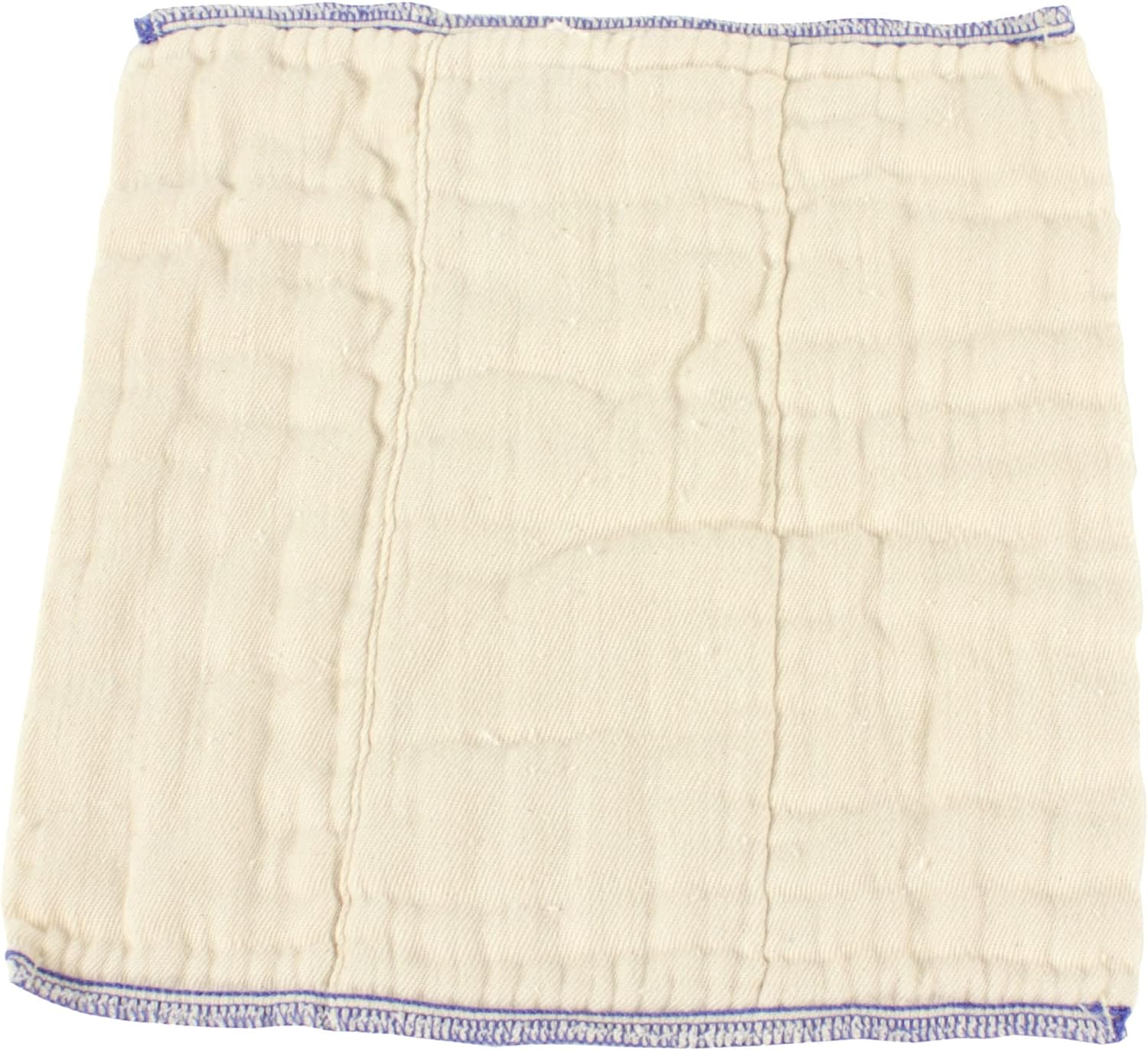 OsoCozy Better Fit Unbleached Prefold Cloth Diapers -100% Cotton, Gauze Weave, Sized for Tri Folding - Size 1 - (Infant 4x8x4 Fits 6-16 lb.) - 1 Dozen