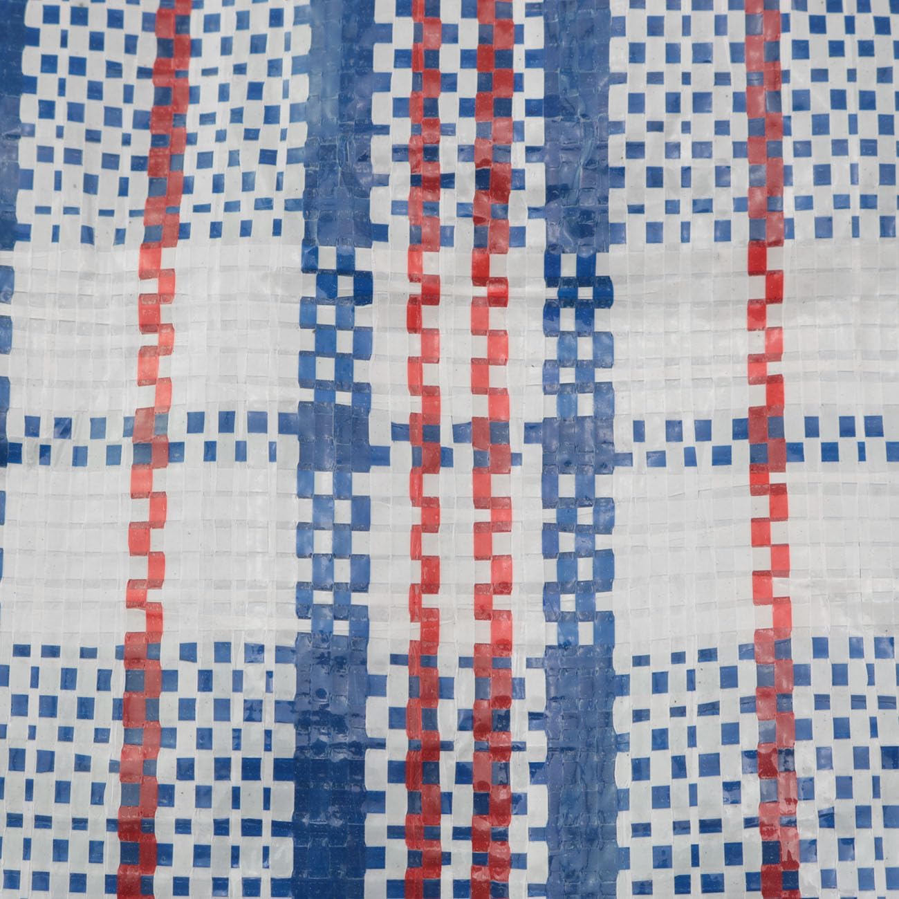 Blue 50 * 35 * 20cm (35L) Checkered Waterproof Super Large Woven Storage Bag