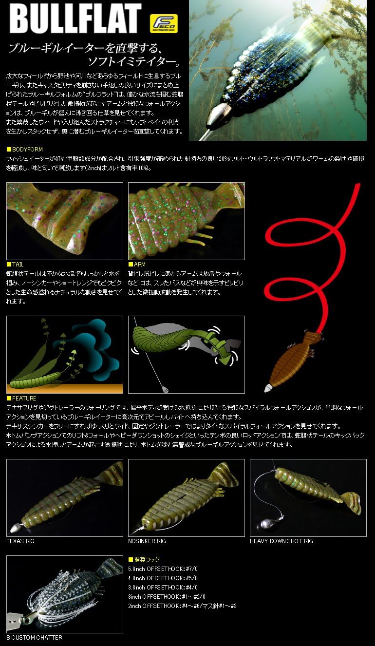 Amazon Co Jp デプス Deps ワーム ブルフラット 5 8インチ ウォーターメロンシード 02 スポーツ アウトドア