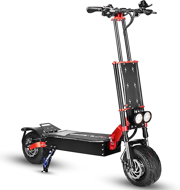 HWWH Fast Electric Scooter Adult Folding Off-Road E-Scooter Pro for Men Dual Motor 2 wheels 13in Vacuum Tires 3 Speed Modes Disc Brake 60V 43AH High Capacity Lithium Battery