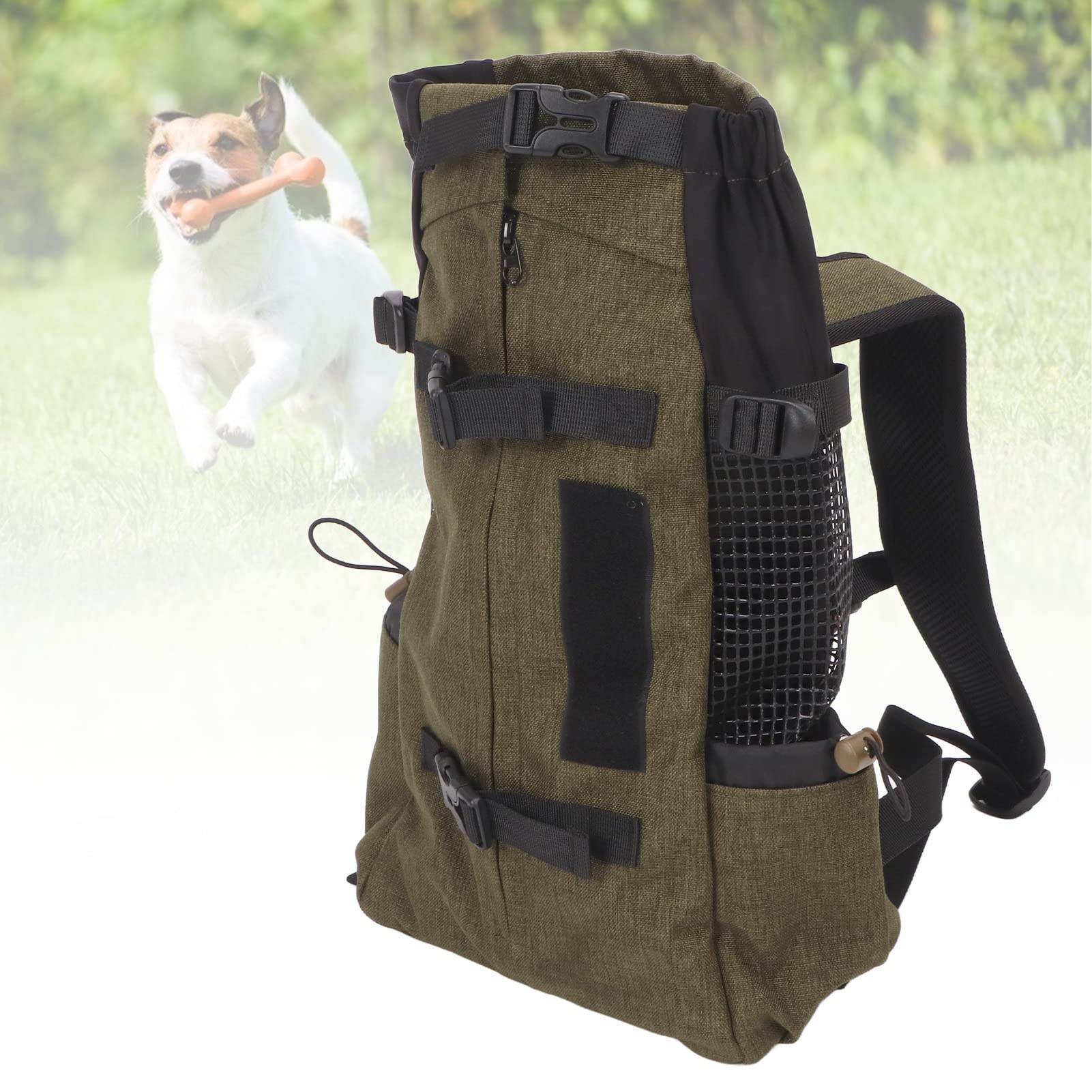 Zaino per animali domestici, Zaino per trasportini per gatti, Zaino per trasportini per animali domestici Zaino per gatti portatile in rete traspirante in nylon multiuso pe (M)