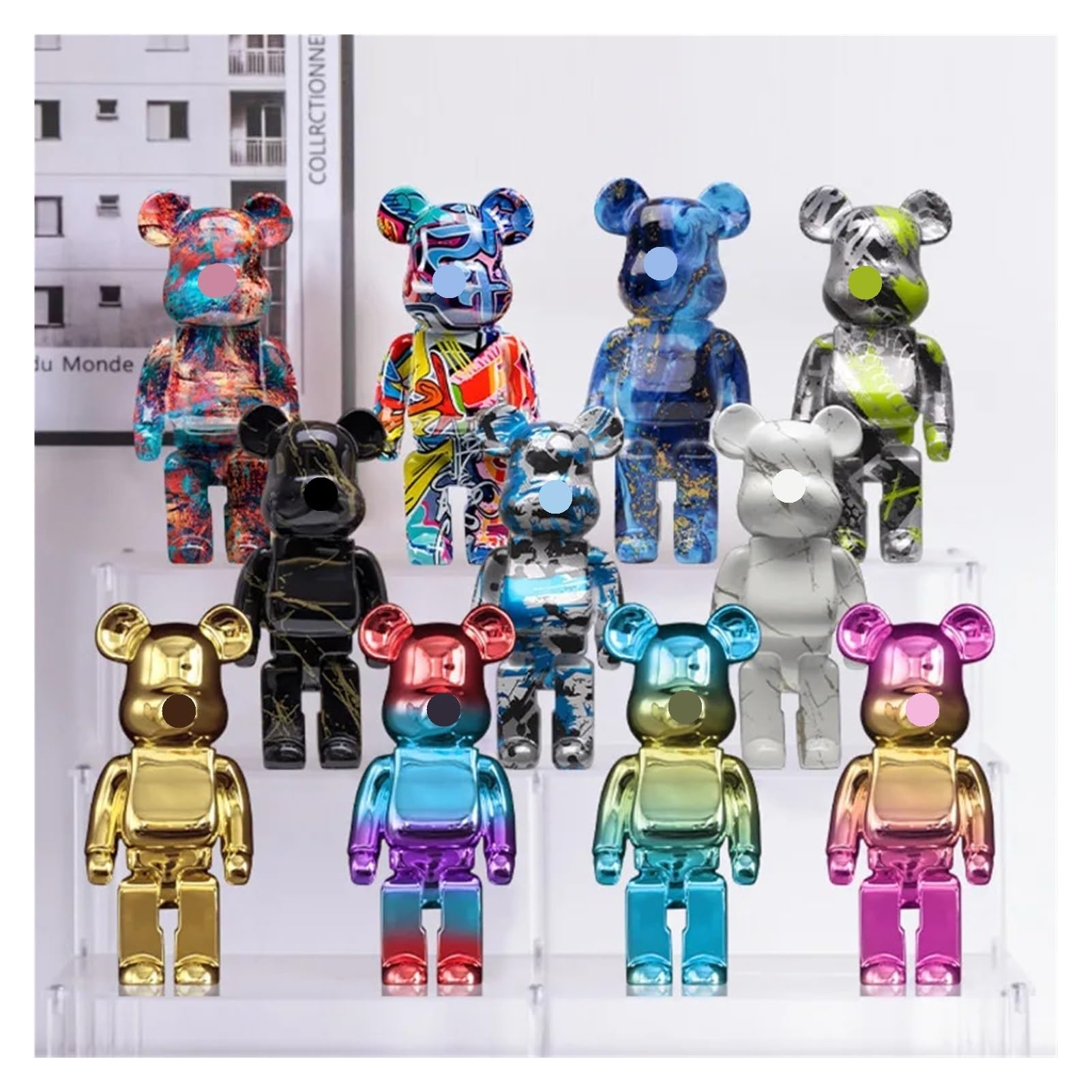 Amazon.com: TJWZRKHPM Decoration Artistic Graffiti Bearbrick 400
