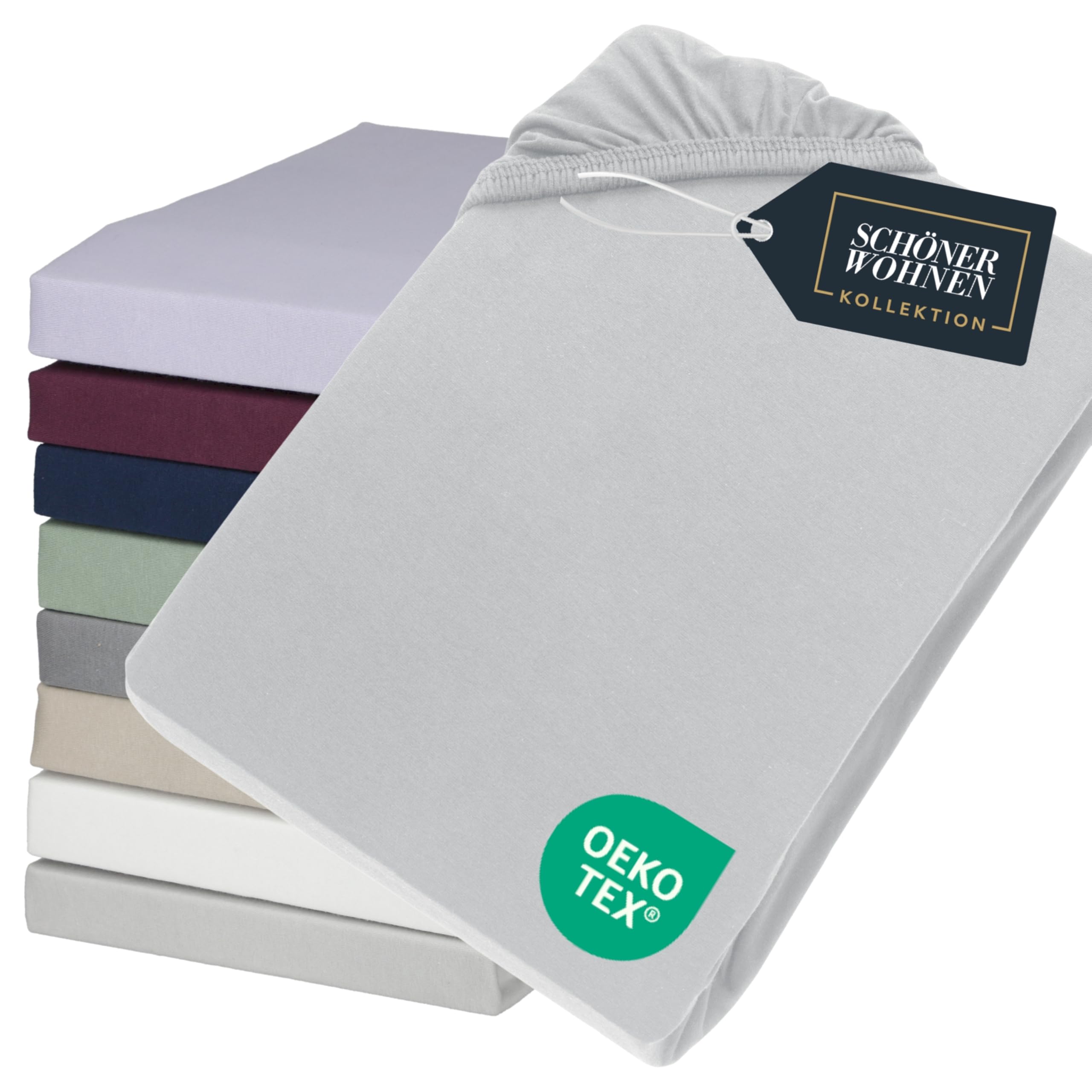 Drap-housse 180 x 200 cm en coton pour matelas épais de 30 cm de hauteur