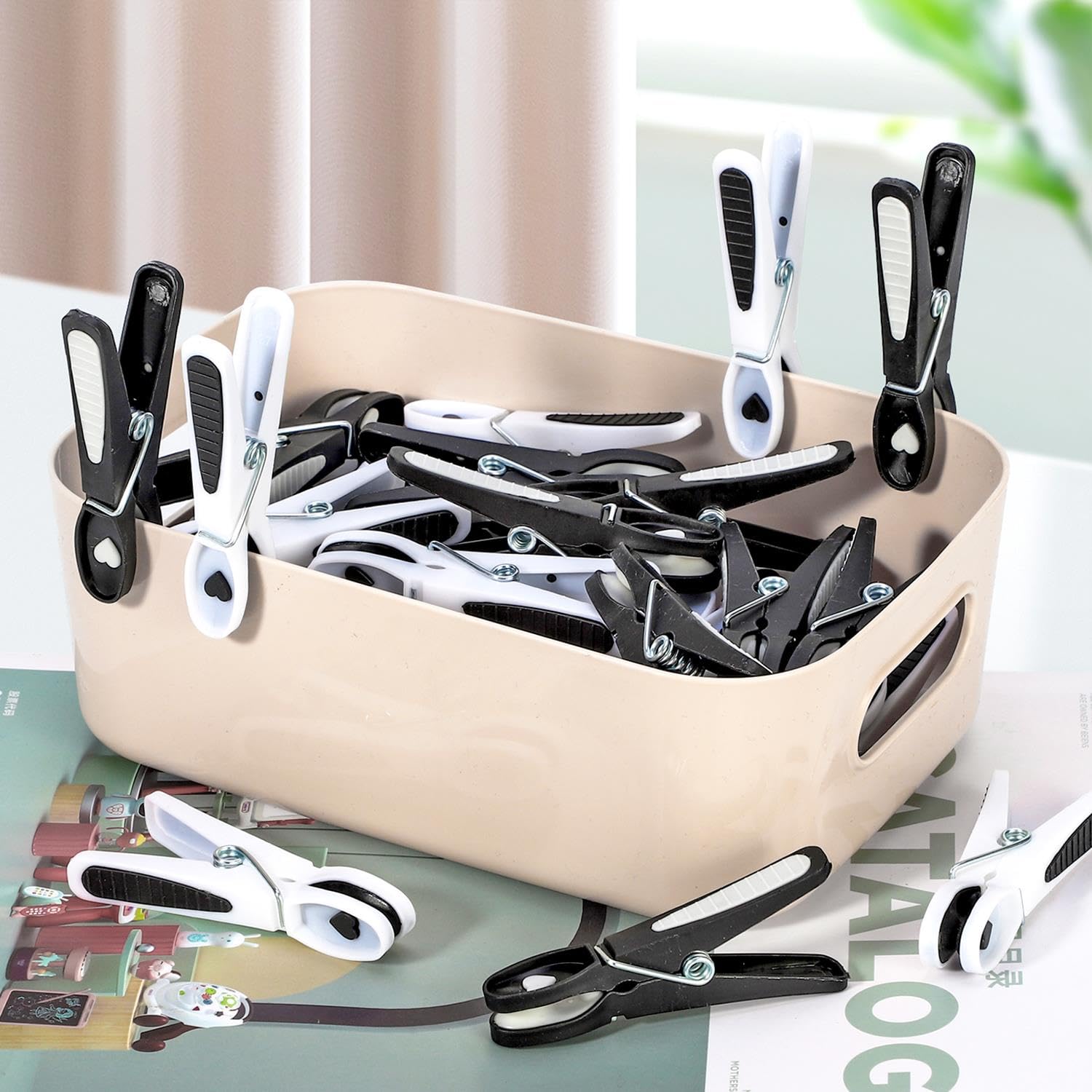 Vinsani 48 Pcs Clothes Pegs, Strong Grip - Image 4