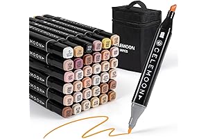 36 CMJN Multicultural Markers for Authentic Skin & Hair Art