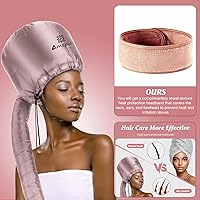 Vista 3 de Accesorio para secador de pelo de capó, suave, ajustable, extra grande, para acelerar el tiempo de secado en casa, fácil de usar para peinar, rizar