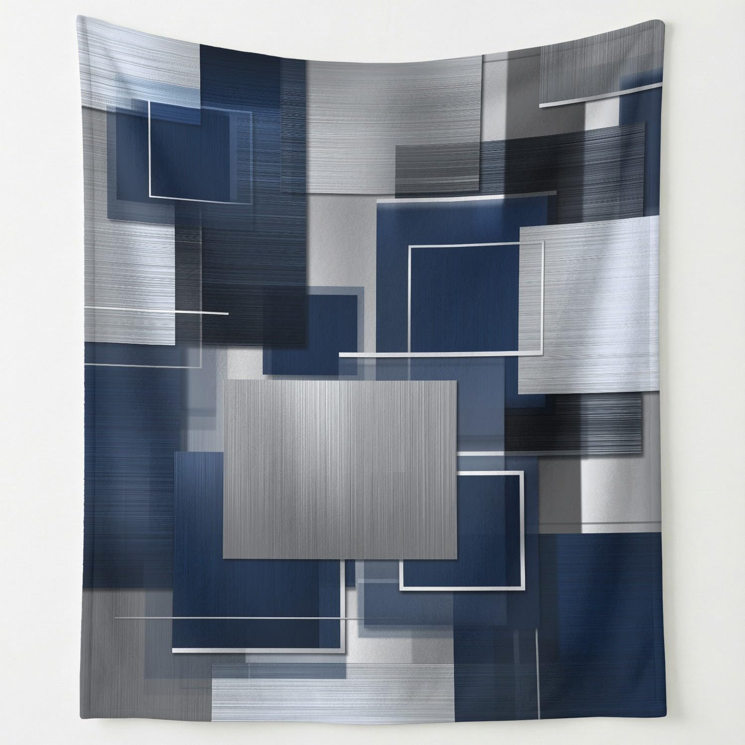 Manta de franela suave geométrica 150x180 cm para sofá moderna y mullida