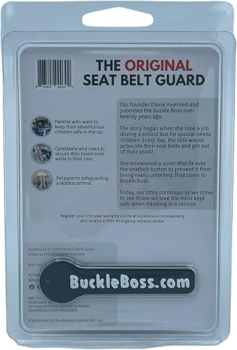 Miniatura 8 de Buckle Boss Cerradura de cinturón de seguridad clásica original  Protector de cinturón de seguridad original fabricado con ABS fuerte  para