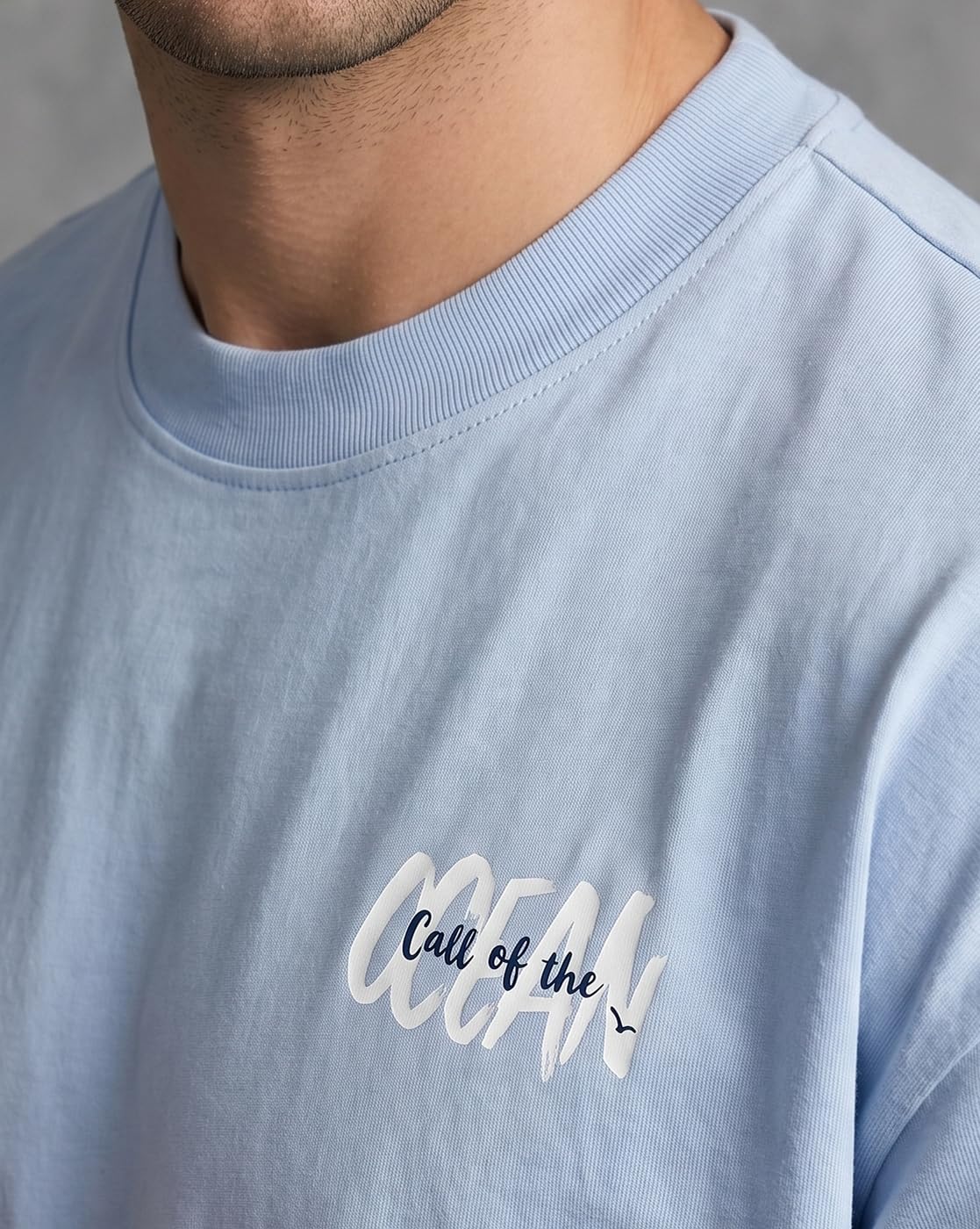 NOBERO Camiseta de algodón para hombre con estampado gráfico