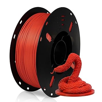 Voxelab 3D Printer Filament PLA Filament 1.75mm, Neatly Wound 3D Printing Filaments, PLA 1kg for Most FDM 3D Printer, Dimensional Accuracy +/- 0.02mm, Strong Toughness, Vacuum Packaging, PLA Red