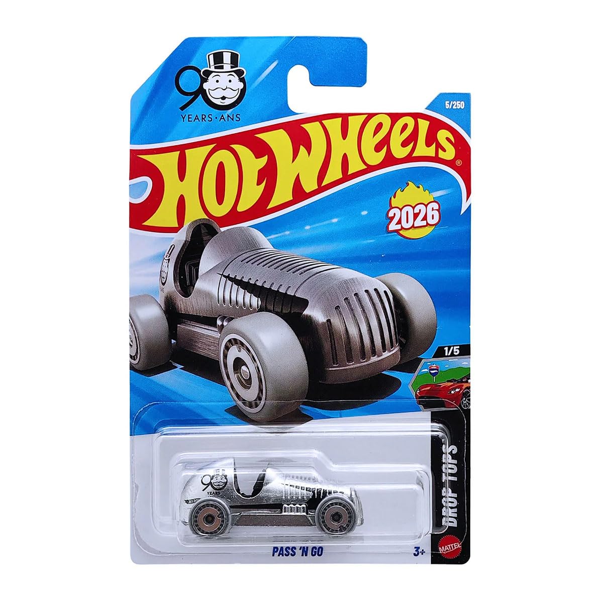 Amazon.com: Hot Wheels Pass 'N Go [Silver] Drop Tops 1/5, 5/250