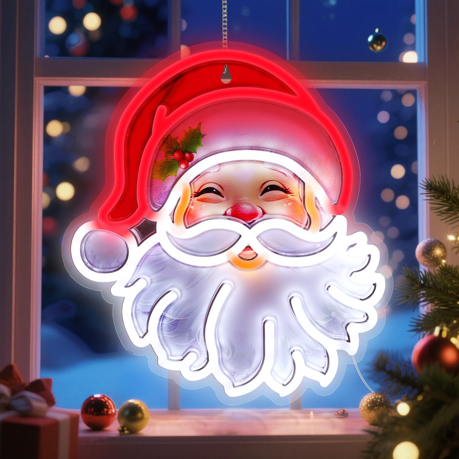 Amazon.com: Santa Claus Neon Sign, Christmas Neon Light Sign, LED