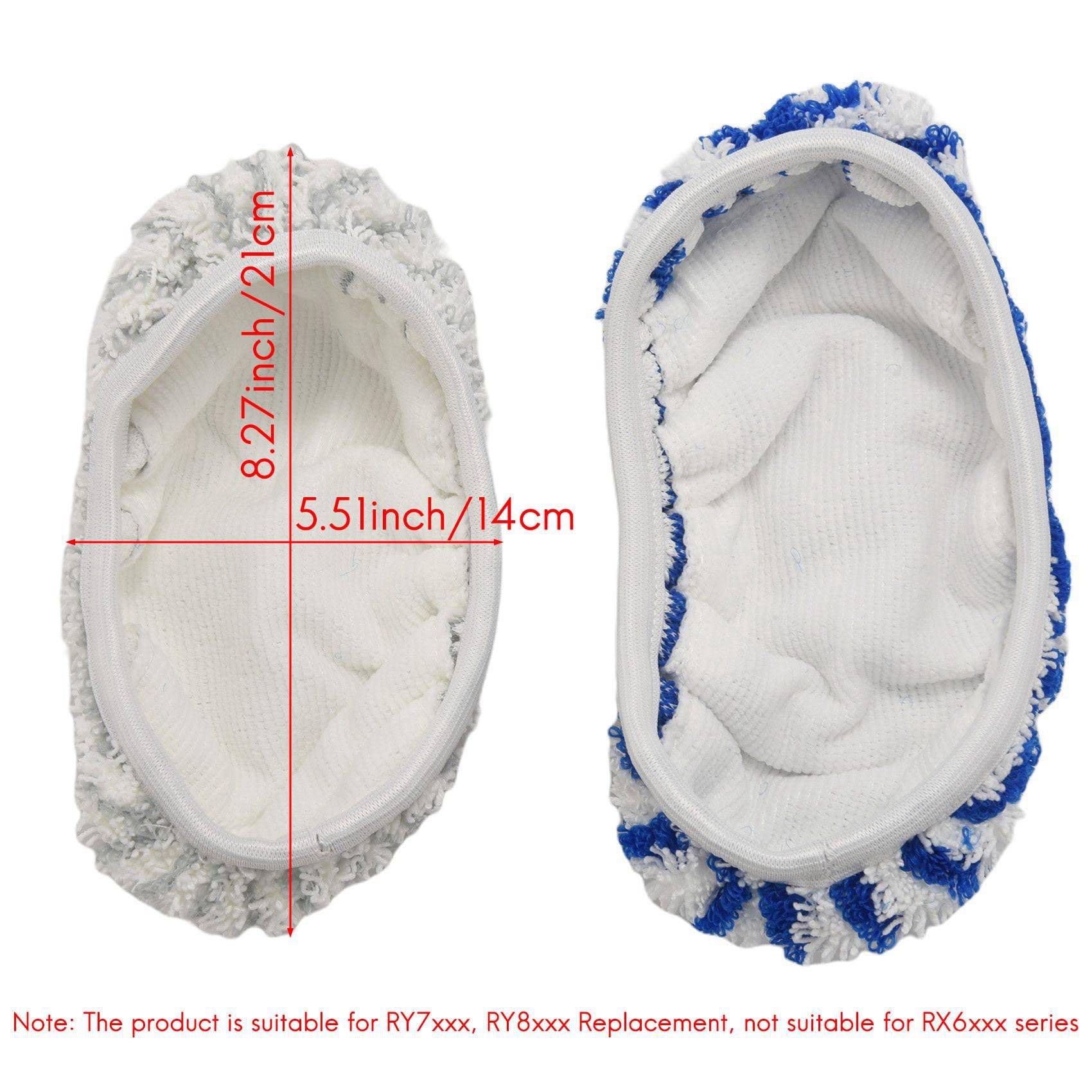 30 Pezzi Panno in Microfibra di Ricambio per Clean&Steam ZR005801 Serie RY7/RY8 Non Adatto per Serie RX6
