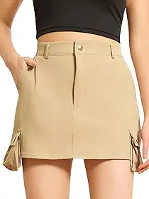 Saia cargo feminina de cintura baixa bodycon streetwear saia evasê com bolso