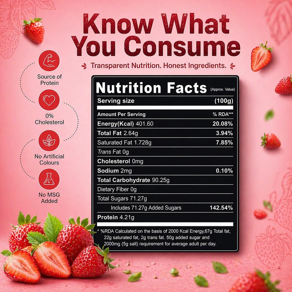 Mom'S Choice Strawberry Falooda Mix 200G