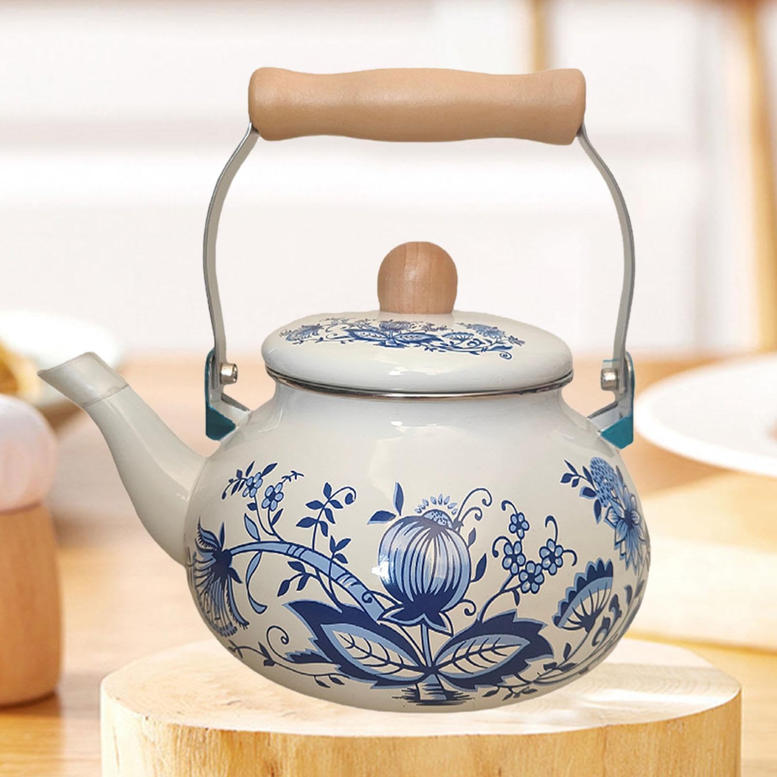 Enamel Teapot 2.5L Porcelain Enameled Teakettle for Household Restaurant Tea|Stainless Steel Kettle | Electric Tea Kettle-image-32