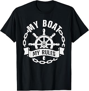 Cool Boat Captain Design For Men Women Boat Captain Boating T-Shirt