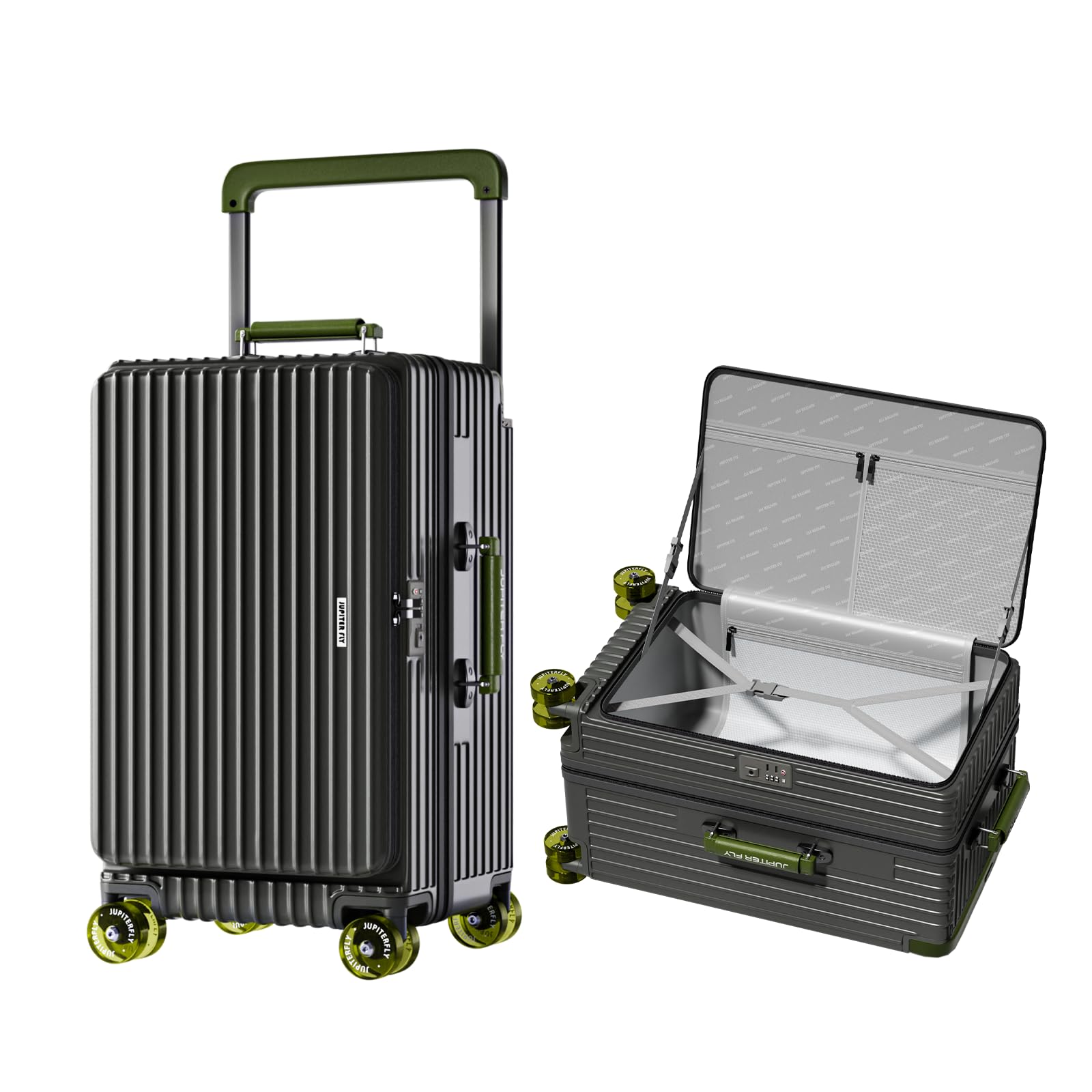 Amazon | [GGQAAA] 日本デザイナー設計 スーツケース 片開き+拡張機能