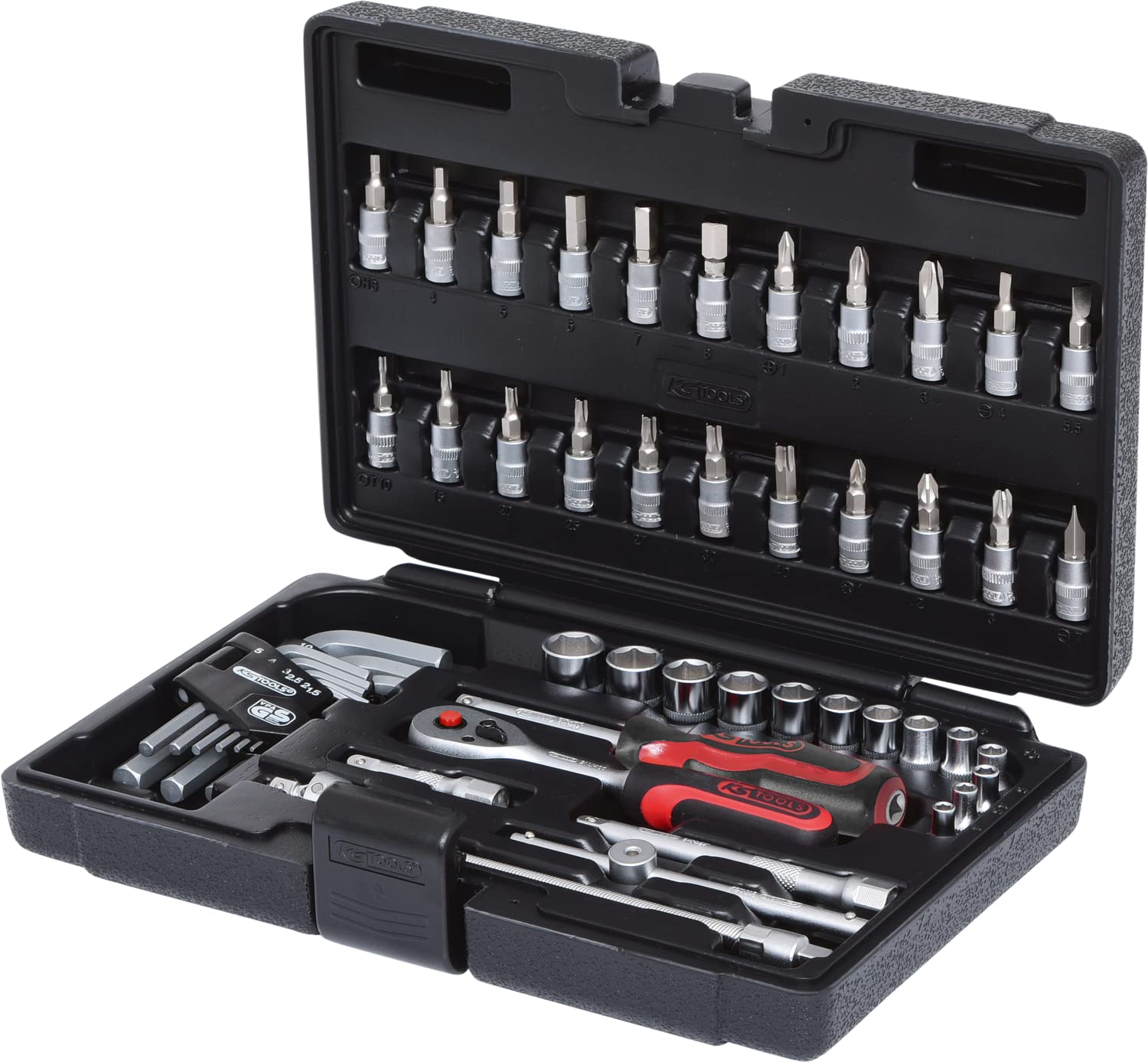 KS Tools 911.0651 1/4" Juego de llaves de vaso, 51 pzs