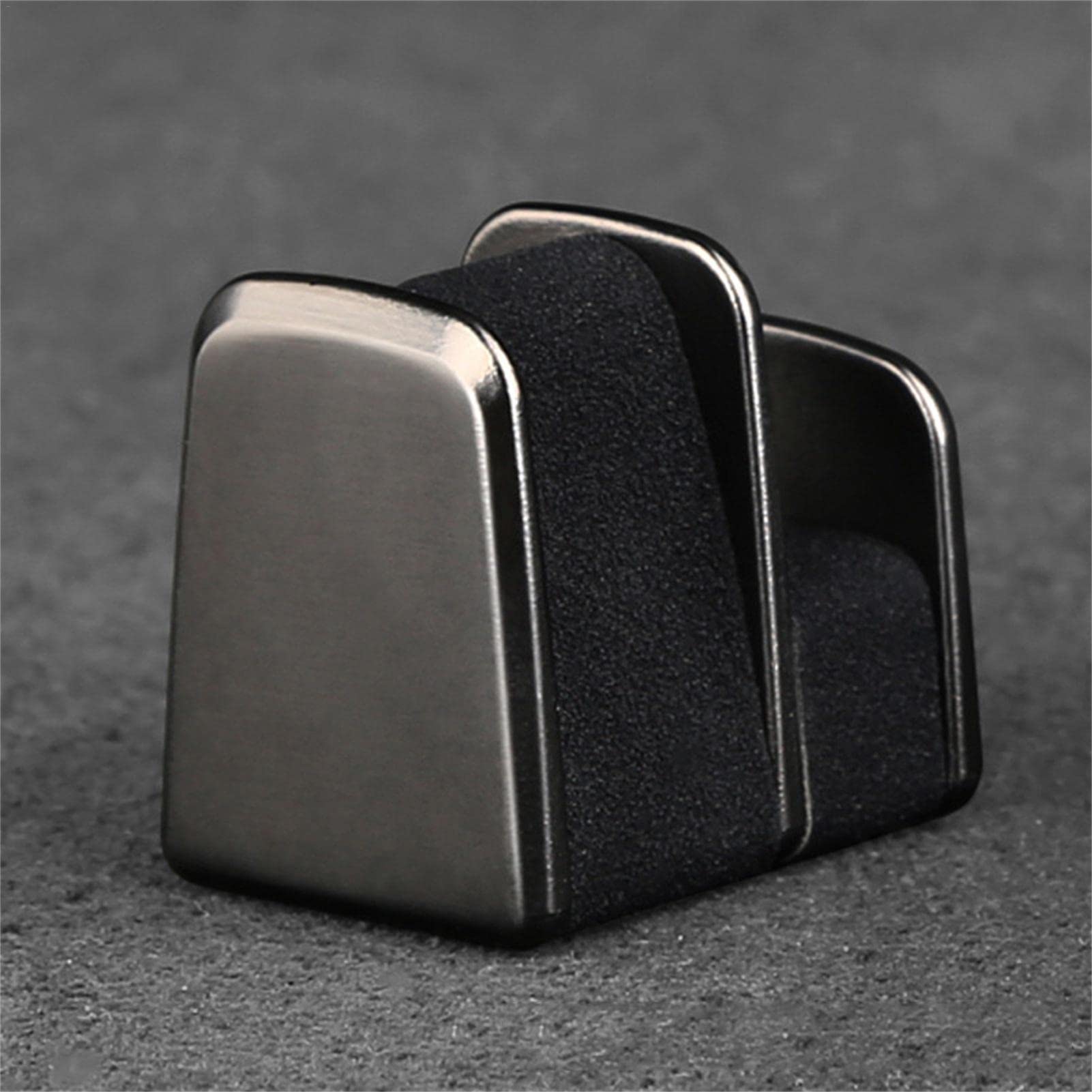 Support De Lunettes Pour Tableau De Bord Voiture - En Alliage Et Cuir, Compact, Adhésif Fort - 12