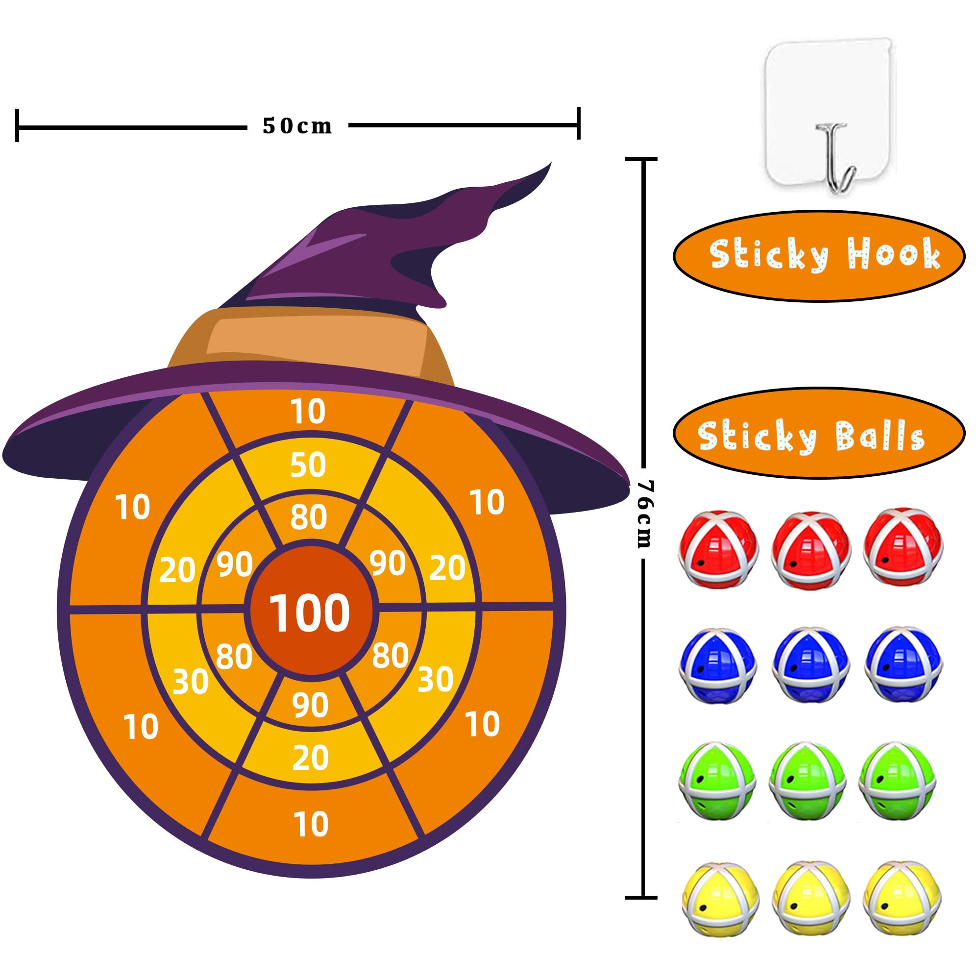 DQMOON 76cm Large Halloween Party Decoration, Halloween Toys for Kids Age 3-10 - Image 2