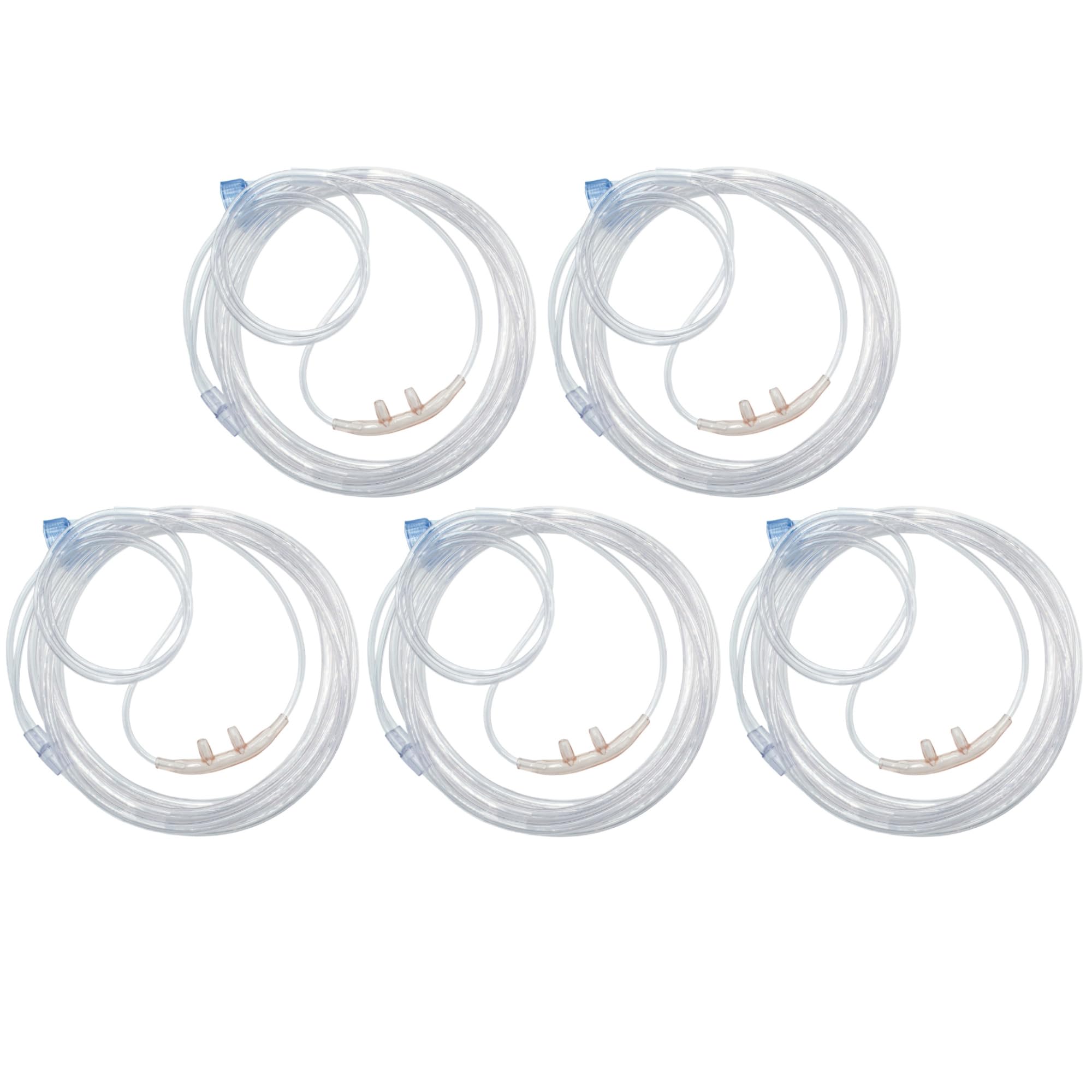 JWYN5pk 7Ft Adult Oxygen Nasal Cannula, Salter Style, Thread Grip Connector