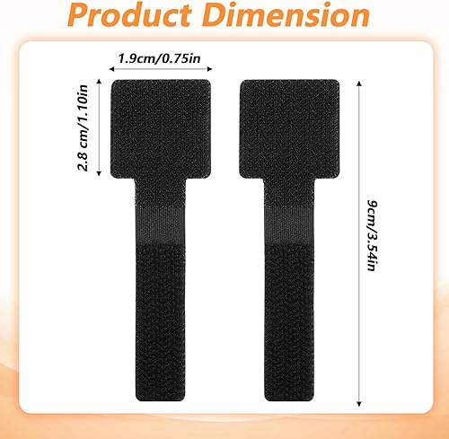 Miniatura 2 de 100 bridas de gancho y bucle, autoadhesivas, correas ajustables de gancho y bucle, para aparatos de cocina en la oficina, hogar