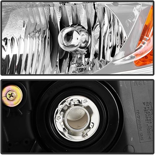 Miniatura 3 de KEEKPO - Para 2006 2007 2008 2009 2010 2011 Honda Civic 4 puertas sedán cromo carcasa faros delanteros par izquierdo+derecho