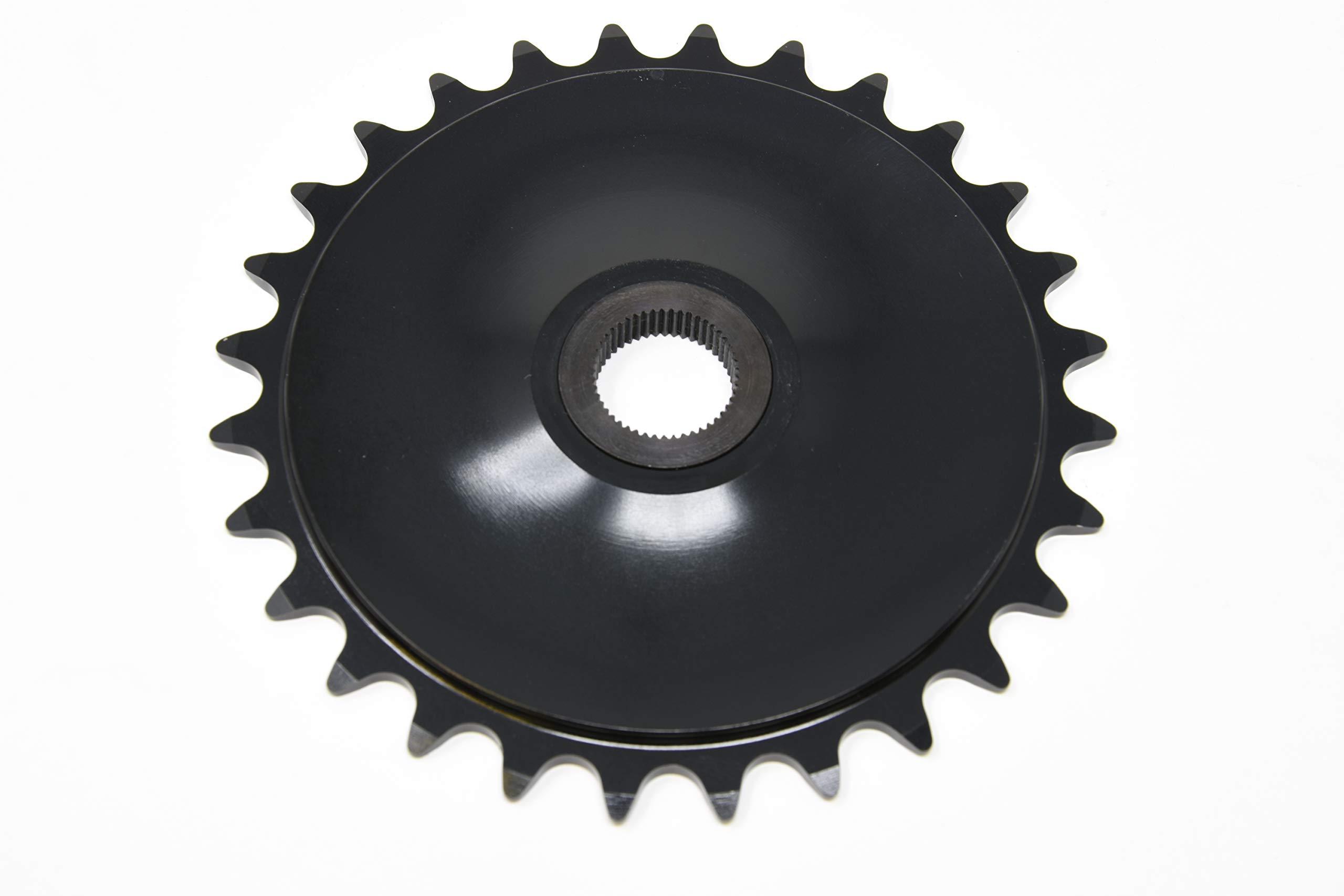 Snafu JACKSON 7075 ALLOY CNC MACHINED 28 TEETH BMX SPLINE CHAIN RING CHAINWHEEL BLACK LASER ETCHED