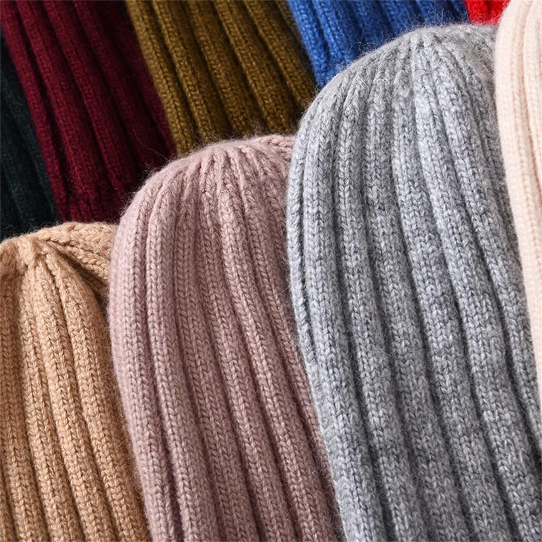 Wvapzxx Cappello Invernale Da Donna Cappello Con Pompon In Pelliccia Rimovibile Cappello In Maglia Di Lana Cappello Con Pompon In Pelliccia Ragazze