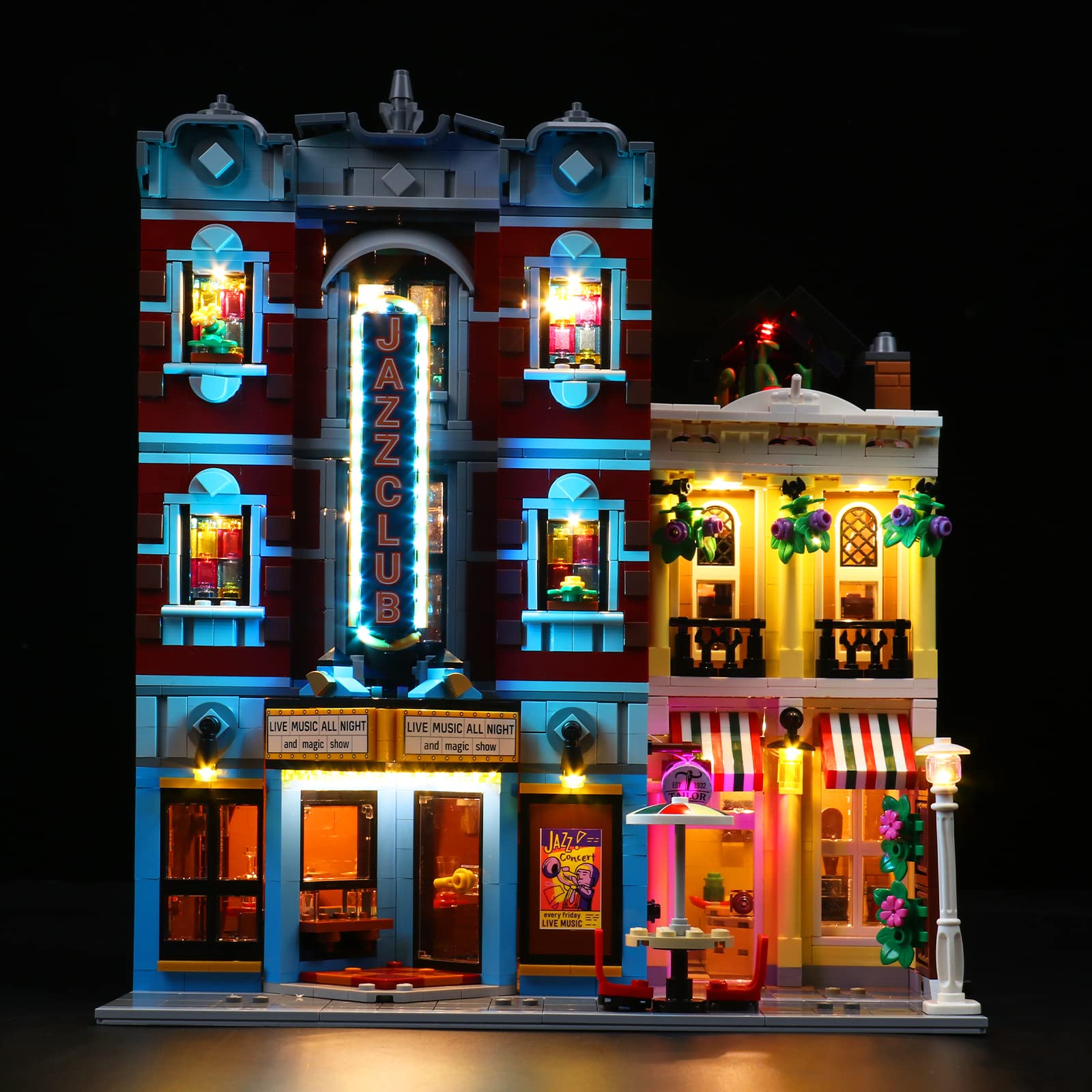 Led Light Set for Lego Jazz Club Led Light Kit for Lego 10312 Jazz Club - Not Include Models, Just Light Set (Remote Control Version) - Image 4