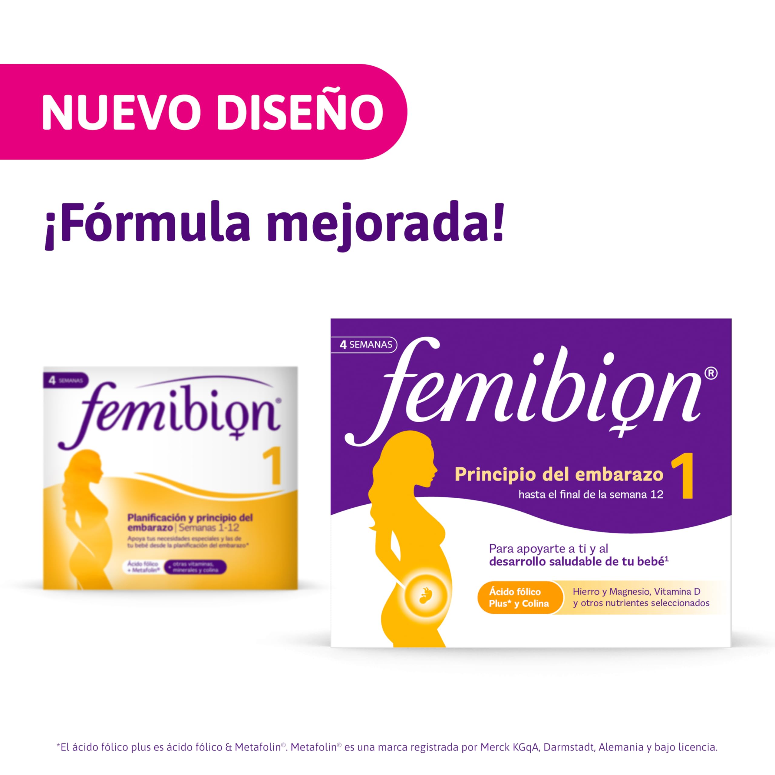 Femibion 1 (Pack de 2) : suplemento para el primer trimestre del embarazo