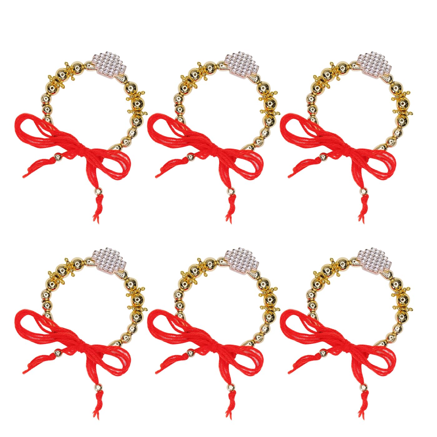 MAJIK Womens Pom-Pom Hanging Lumba Chuda Rakhi for Bhabhi (Set of 6 Pcs) (B0993BB8DP) Amazon Price History, Amazon Price Tracker