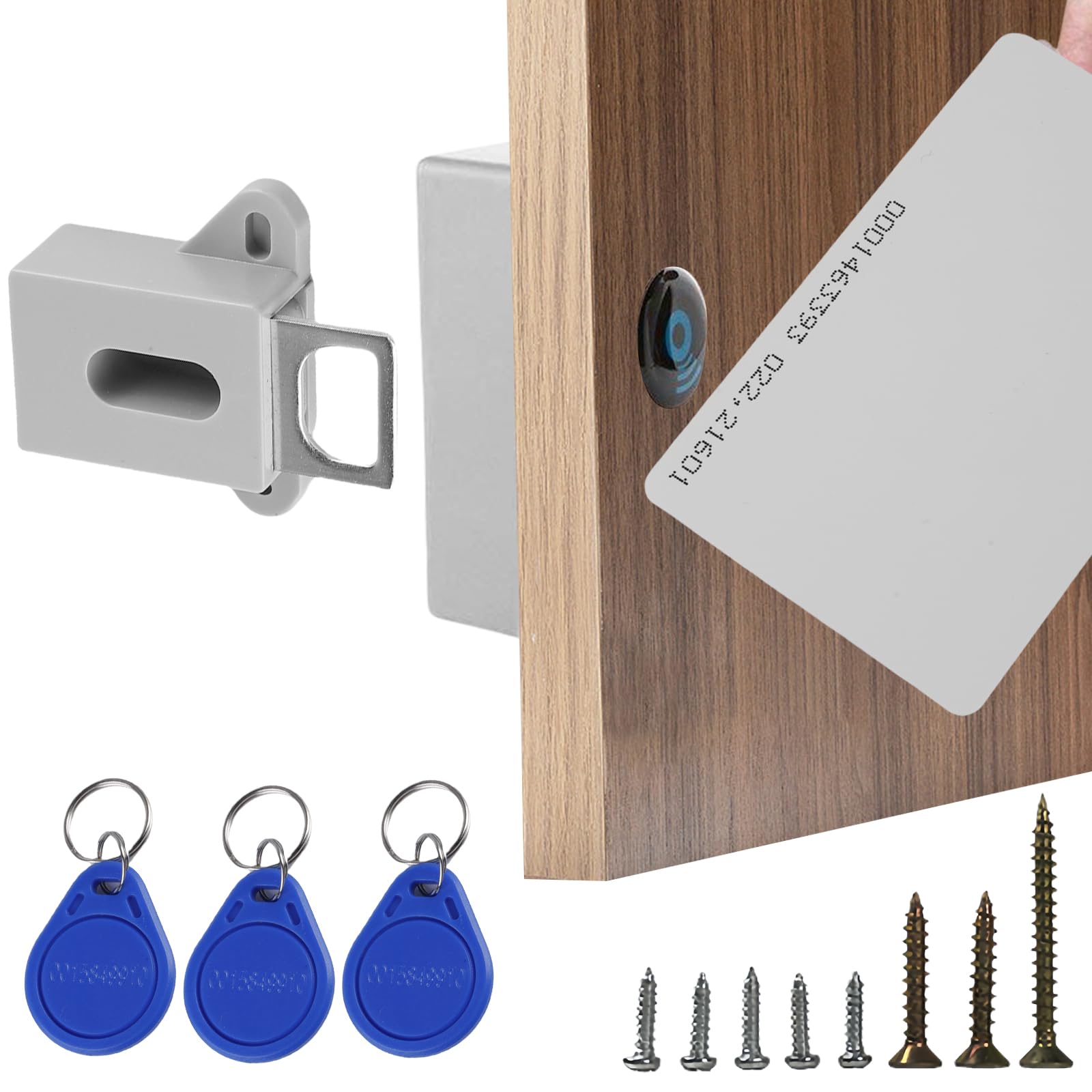 Serratura Intelligente RFID Per Armadio - Senza Fori, Con Carte Proximity E Chiavi, Per Legno/Ferro/PVC