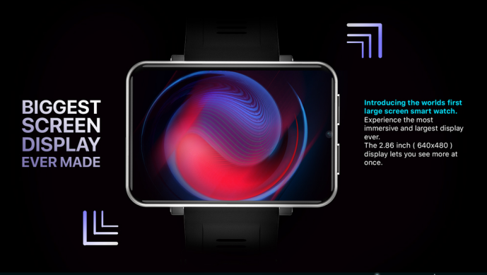 4G Smart Watch 2.86 Inch Screen Android 7.1 3GB+32GB 5MP Camera 2700mAh Battery Smartwatch for Men (Black, 3GB+32GB) - Image 8