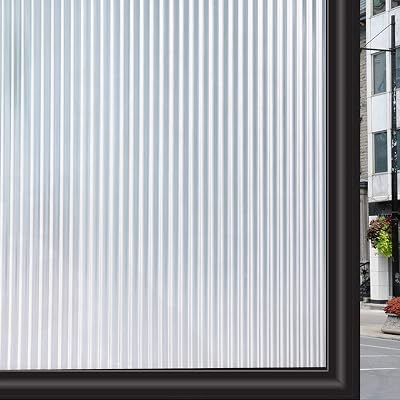 Zindoo Film dépoli motif rayure occultant 44,5×200 cm