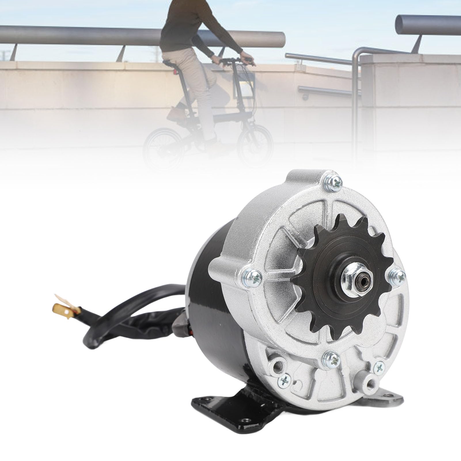 Motor Eléctrico de Reducción de Engranajes 36V 350W MY1016Z3 con Piñón de 13 Dientes