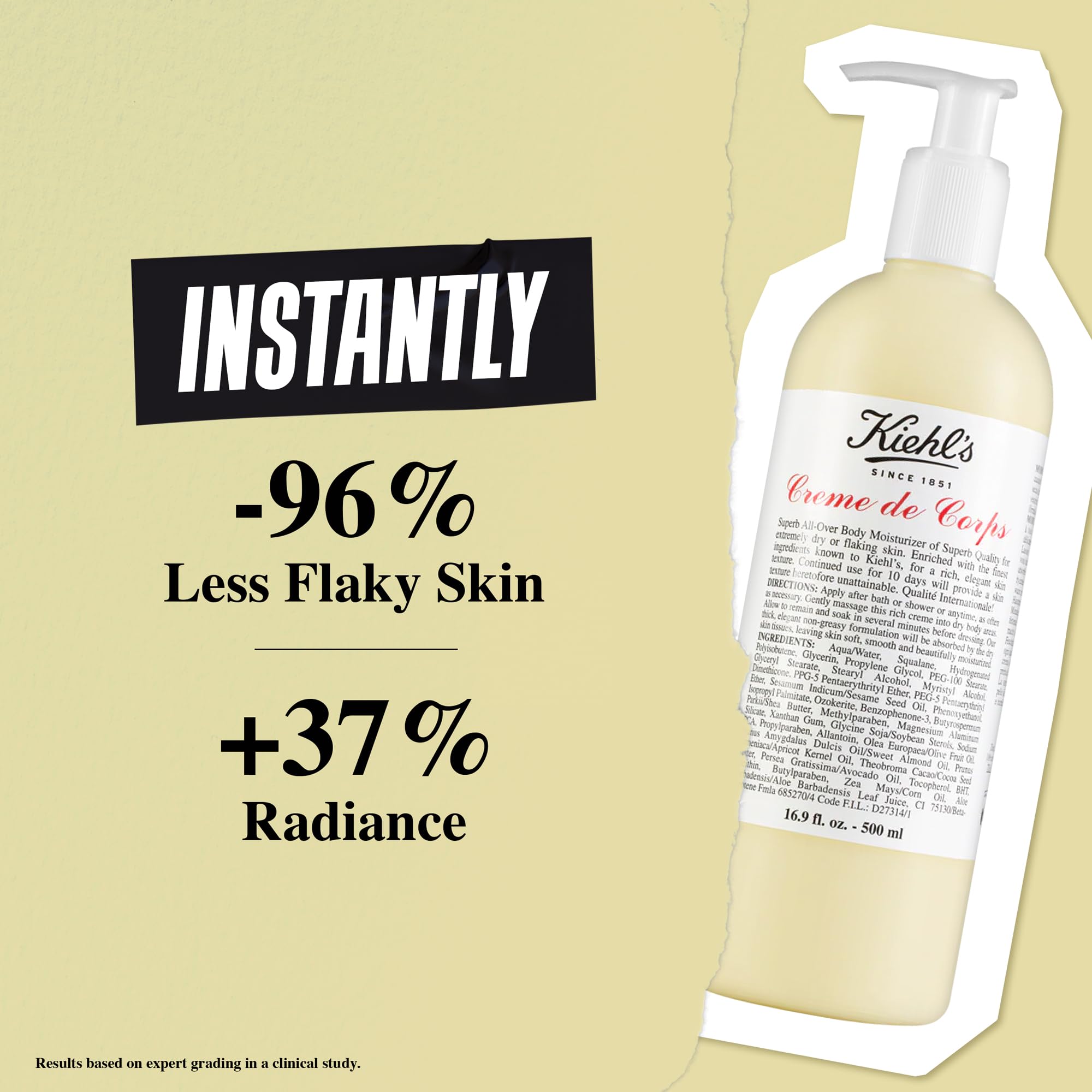 Kiehl's Odżywczy krem do ciała – opakowanie z pompką duży rozmiar 16,9 uncji (500 ml)