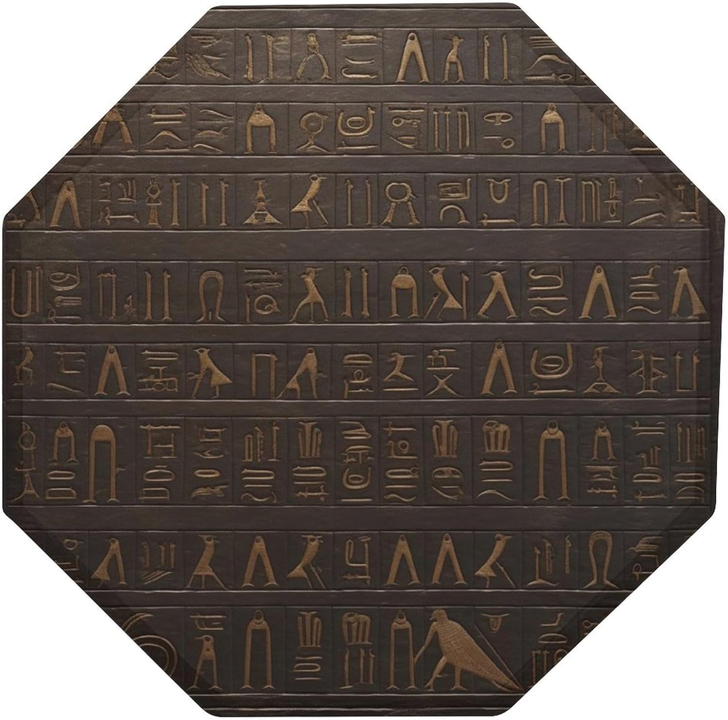 Ctagon Metal Sign for Home, Modern Display Plate for Kitchen, Ancient Egyptian Hieroglyph Plates Accent Hanging Wall Decorations 3PCS for Living Room, Bedroom, Hallway, Hotel