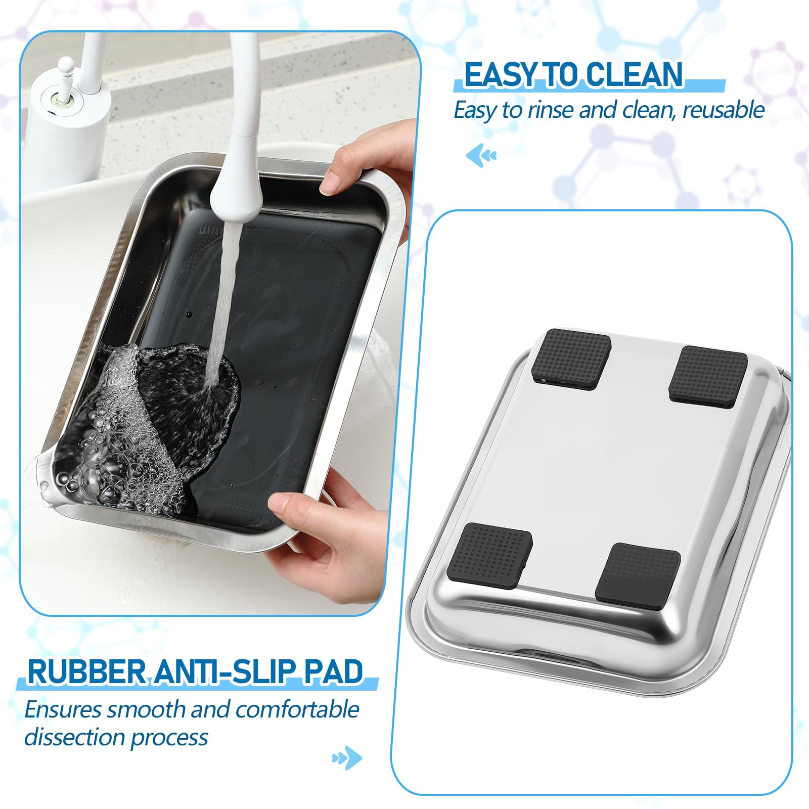Conelist 1 Set 10.2 x 7.5 Inch Dissection Pan with Wax, Black — Amazon image 3