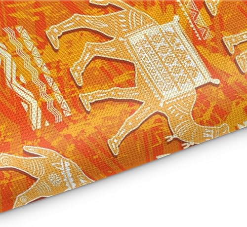 Miniatura 3 de Animals Camel Pattern Placemats Set of 4 Table Mats Washable Placemat Waterproof Place Mats for Party Home Dining Table Decor 18x12 in