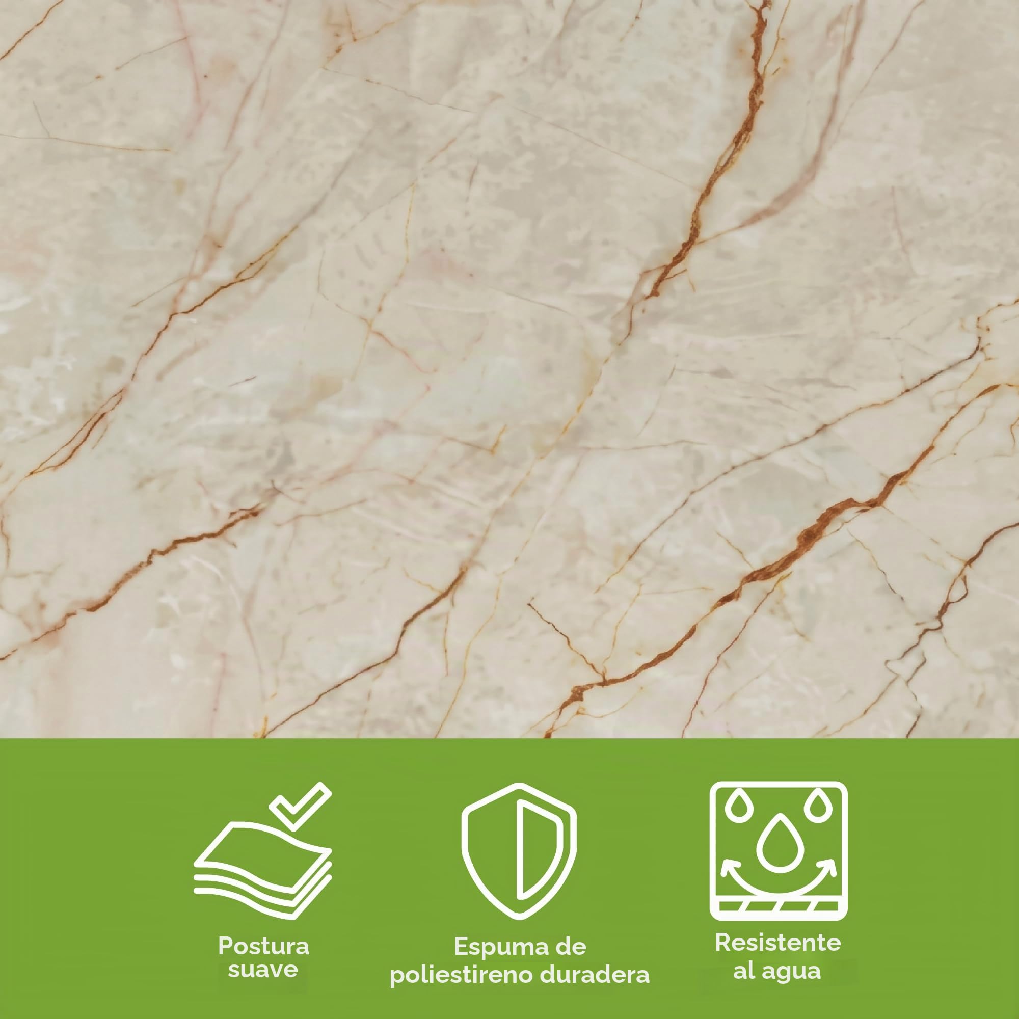 Grace Baltic - Paneles de pared 3D para decoración de pared interior adhesivos, finos y elásticos, de PVC 1,08 m²/6 unidades (Beige Blanco)