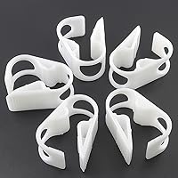 Vista 2 de Abrazaderas de tubo de plástico de 1/2 a 5/8 pulgadas, abrazadera de tubo ajustable, abrazadera de manguera de control de flujo de válvula