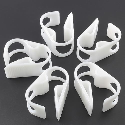 Miniatura 2 de Abrazaderas de tubo de plástico de 1/2 a 5/8 pulgadas, abrazadera de tubo ajustable, abrazadera de manguera de control de flujo de válvula