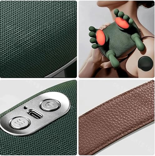 Miniatura 4 de Masajeador de cuello con manos, masajeador de cuello y hombros con calor, masajeadores shiatsu de cuello y espalda con amasamiento 4D para aliviar